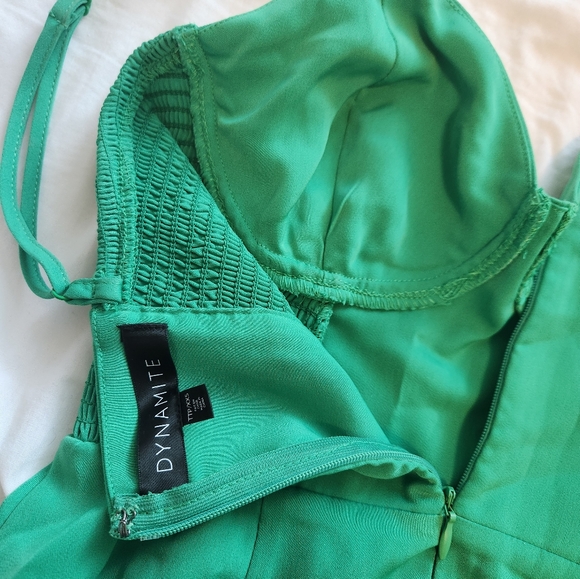 Dynamite Green Corset Midi dress XXS - Picture 6 of 7